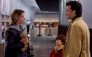 It's always heart-melted to watched what little boy Jonah did for his dad (Tom Hanks) and watch how this little boy romance heroic action has moved a woman, Annie (Meg Ryan) to pursue her true love. It's Christmas Eve and radio talk show psychologist Marcia Fieldstone has asked her listening audience what they are wishing and dreaming of during this season of hope. A little boy, who is tuned in from Seattle calls in his wish, a new wife for his father who has been widowed for a year and a half. And the adventure of the love seekers begins until the happy moment happens in New York on Valentine's day.