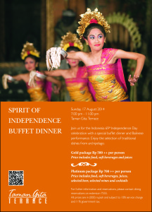 Experience the archipelago culinary on Indonesia’s Independence Day….
