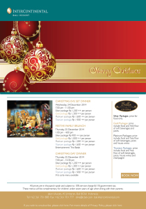 Christmas Festivity at InterContinental Bali Resort